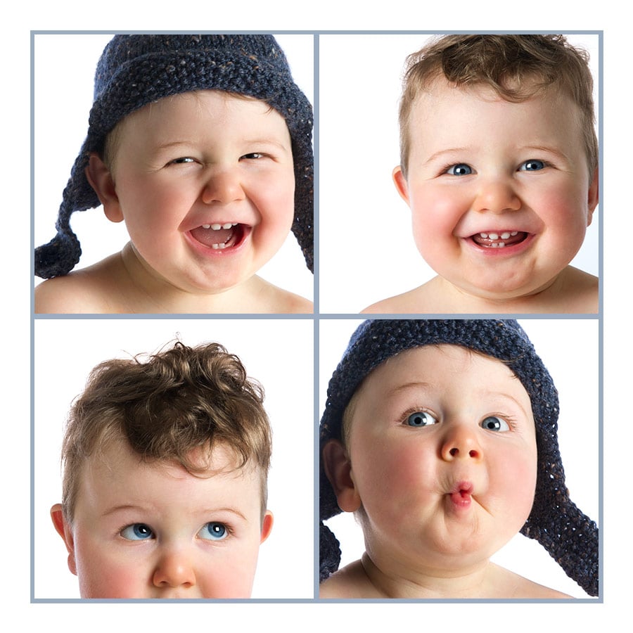 9 month old-faces